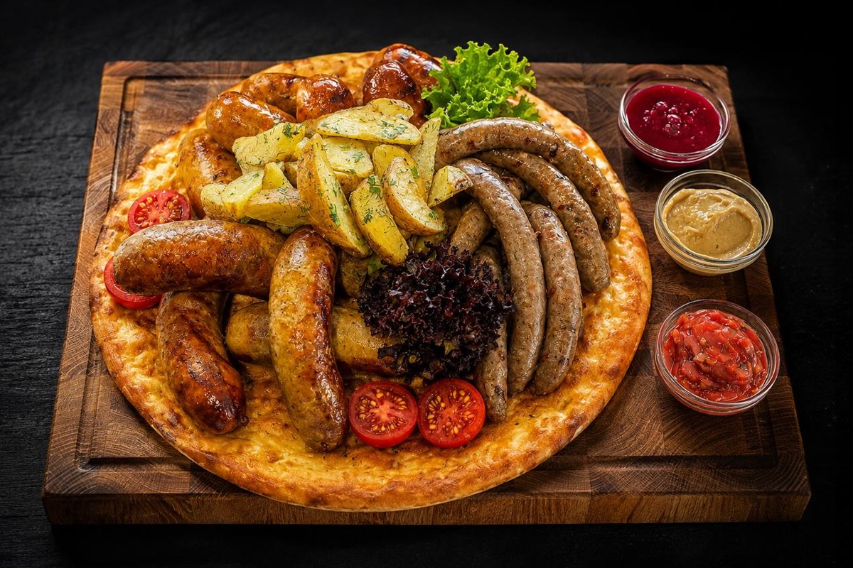 Сет крафтовых колбасок
